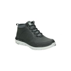 Kozaki i kalosze Skechers 52187-BLK. Czarne buty zimowe męskie Skechers. Za 351,56 zł.