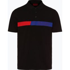 HUGO - Męska koszulka polo – Dantes, czarny. Czarne koszulki męskie HUGO, s, bez wzorów, polo, bez rękawów. Za 479,95 zł.