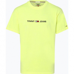 Tommy Jeans - T-shirt męski, żółty. Żółte t-shirty męskie z nadrukiem Tommy Jeans, m, z bawełny. Za 179,95 zł.