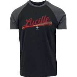 The Walking Dead Lucille T-Shirt czarny/ciemnoszary. Szare koszulki męskie The Walking Dead, s, z nadrukiem, z okrągłym kołnierzem. Za 79,90 zł.