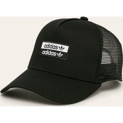Adidas Originals - Czapka. Czarne czapki damskie adidas Originals, bez wzorów, z bawełny. Za 89,90 zł.