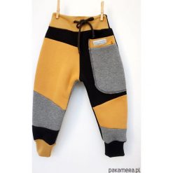 Spodnie chłopięce: PATCH PANTS spodnie 104 – 152 cm szary & czarny