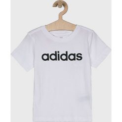 Adidas Performance - T-shirt dziecięcy 110-176 cm. Białe t-shirty chłopięce adidas Performance, z nadrukiem, z bawełny, bez rękawów. W wyprzedaży za 49,90 zł.