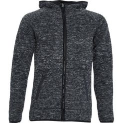 Czarna Bluza Embrasure. Czarne bluzy męskie rozpinane marki Born2be, m, z nadrukiem, z dresówki, z kapturem. Za 69,99 zł.