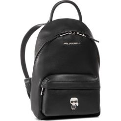 Plecak KARL LAGERFELD - 201W3098 Black. Czarne plecaki damskie KARL LAGERFELD, bez wzorów, ze skóry, eleganckie. W wyprzedaży za 759,00 zł.
