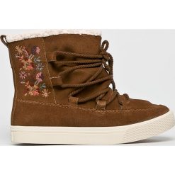 Toms - Śniegowce Alpine. Pomarańczowe śniegowce damskie Toms, ze skóry, na sznurówki. W wyprzedaży za 249,90 zł.