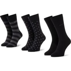 Zestaw 3 par wysokich skarpet męskich QUAZI - QZ-SOCKS-65-04-MEN-009 Czarny. Czarne skarpetki męskie QUAZI, bez wzorów, z elastanu. Za 39,00 zł.