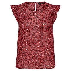 ONLY Damska bluzka Star S / L Szyfon Top Wvn Flame Scarlet Leo (rozmiar 40). Czerwone bluzki damskie ONLY, s, bez wzorów, z szyfonu, retro, bez kołnierzyka, bez rękawów. W wyprzedaży za 63,00 zł.