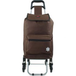 Shopper bag damskie: Torba „Atlas” w kolorze brązowym na zakupy – 42 x 92 x 35 cm