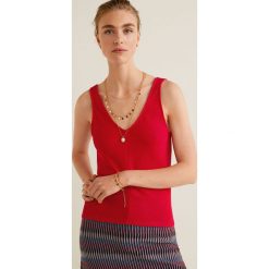 Mango - Top Tishop3. Szare topy damskie Mango, l, z dzianiny. W wyprzedaży za 39,90 zł.