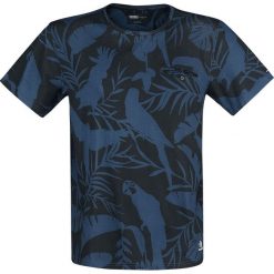 T-shirty męskie z nadrukiem: Khujo Tevarez T-Shirt niebieski/czarny