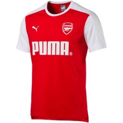 Puma Koszulka Afc Tee High Risk Adult Red White S. Czerwone koszulki sportowe męskie marki Puma, s, z krótkim rękawem. W wyprzedaży za 99,00 zł.