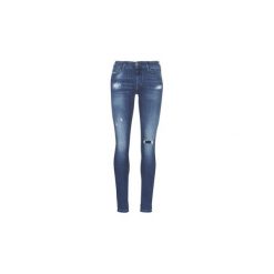 Jeansy slim fit Diesel SLANDY. Niebieskie jeansy damskie Diesel, bez wzorów, z jeansu. Za 699,00 zł.