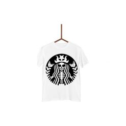 Koszulka Martwe Starbucks Męska. Białe koszulki męskie Failfake, s, bez wzorów, bez kołnierzyka. Za 130,00 zł.
