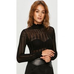 Scotch & Soda - Sweter. Czarne swetry damskie Scotch & Soda, s, bez wzorów, z wiskozy, z długim rękawem, długie, bez kaptura. Za 389,90 zł.