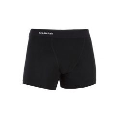 Bokserki bieliźniane Kola męskie. Czarne koszulki męskie OLAIAN, m, bez wzorów, z elastanu, sportowe, bez kołnierzyka, bez rękawów. Za 24,99 zł.