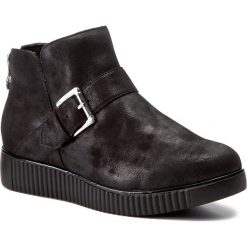 Botki CAPRICE - 9-25401-29 Black Suede 004. Czarne botki damskie skórzane Caprice. W wyprzedaży za 239,00 zł.