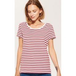 T-shirt basic - Kremowy. Białe t-shirty damskie House, s, bez wzorów, bez kołnierzyka. Za 35,99 zł.