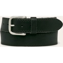 Pepe Jeans - Pasek skórzany. Czarne paski męskie Pepe Jeans, w paski, z jeansu. W wyprzedaży za 139,90 zł.