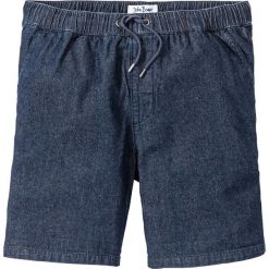 Lekkie szorty dżinsowe Regular Fit bonprix ciemnoniebieski. Niebieskie jeansy męskie bonprix, m, bez wzorów, z jeansu. Za 79,99 zł.