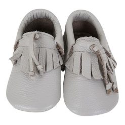 Buciki niemowlęce: Skórzane buty niemowlęce „Original” w kolorze szarym