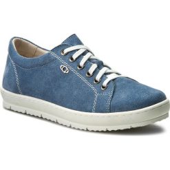 Sneakersy QUAZI - ILARIA-01 Jeansowy. Niebieskie półbuty damskie marki QUAZI, bez wzorów, z jeansu, bez obcasa, na płaskiej podeszwie, bez zapięcia. Za 179,99 zł.