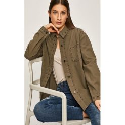Answear - Kurtka. Czarne kurtki damskie ANSWEAR, s, bez wzorów, z bawełny, krótkie. W wyprzedaży za 119,90 zł.