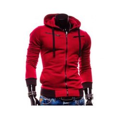 Bluza męska DAVID RED. Czerwone bluzy męskie Bluza męska DAVID RED, s, bez wzorów, bez kołnierzyka, bez rękawów, bez kaptura. W wyprzedaży za 39,00 zł.