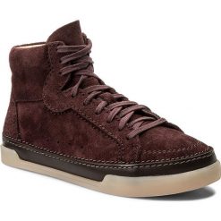 Sneakersy CLARKS - Hidi Haze 261267664 Burgundy Suede. Czerwone półbuty damskie Clarks, ze skóry. W wyprzedaży za 309,00 zł.