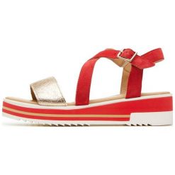 Igi & Co Damskie Sandały 36 Czerwony. Czerwone sandały damskie marki Igi co, bez wzorów, bez obcasa, bez zapięcia. Za 389,00 zł.