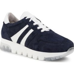 Sneakersy TAMARIS - 1-23749-24 Navy Suede 806. Niebieskie półbuty damskie Tamaris, ze skóry. W wyprzedaży za 219,00 zł.