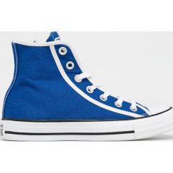 Converse - Trampki. Niebieskie trampki i tenisówki damskie Converse, bez wzorów, z gumy, na sznurówki. W wyprzedaży za 269,90 zł.