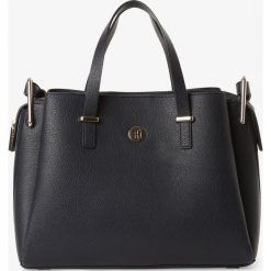 Tommy Hilfiger - Damska torebka na ramię – TH Core Satchel, niebieski. Niebieskie torebki klasyczne damskie TOMMY HILFIGER, bez wzorów, sportowe, na ramię, bez dodatków. Za 749,95 zł.