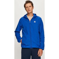 Adidas Originals - Kurtka. Niebieskie płaszcze męskie adidas Originals, s, bez wzorów, z nylonu, krótkie, z kapturem. Za 279,90 zł.