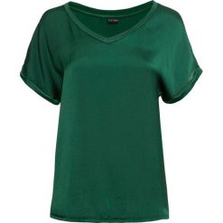Shirt z różnych materiałów bonprix turkusowo-zielony. Zielone koszulki damskie bonprix, bez wzorów, z dzianiny, bez kołnierzyka. Za 54,99 zł.