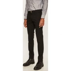 Guess Jeans - Spodnie Myron Skinny. Czarne spodnie męskie Guess Jeans, na co dzień, m, z aplikacjami, z bawełny. Za 369,90 zł.