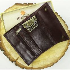 Skórzane etui na klucze KRENIG Classic 12007 brązowe - Brązowy. Pomarańczowe etui męskie Krenig, ze skóry. Za 79,99 zł.