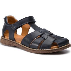 Sandały FRODDO - G3150139 D Dark Blue. Niebieskie sandały chłopięce marki Froddo, ze skóry, bez zapięcia. Za 309,00 zł.