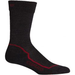 Icebreaker Skarpetki Trekkingowe Mens Hike+ Light Crew Jet Hthr/Red/Black Xl. Czarne skarpetki męskie marki Icebreaker, z lycry. W wyprzedaży za 69,00 zł.