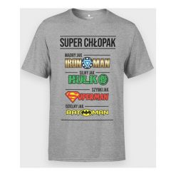 Koszulka Chłopak Superbohater. T-shirty chłopięce MegaKoszulki, bez wzorów, z bawełny, bez rękawów. Za 54,90 zł.