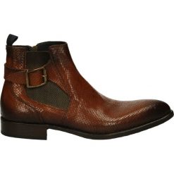 Botki męskie - 7750 SATU1007. Brązowe botki męskie Venezia, z gumy. Za 489,00 zł.