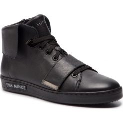 Sneakersy EVA MINGE - Balerma 4K 18GR1372672EF 101. Czarne półbuty damskie marki Eva Minge, na co dzień, bez wzorów, ze skóry, bez obcasa, na płaskiej podeszwie, bez zapięcia. Za 729,00 zł.