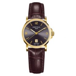 ZEGAREK CERTINA DS Caimano Lady C017.210.36.087.00. Szare zegarki damskie CERTINA, złote. Za 1390,00 zł.