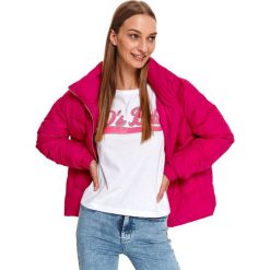 Krótka kurtka pikowana. Różowe kurtki damskie Top Secret, na jesień, bez wzorów, z puchu, krótkie, bez kaptura. Za 159,99 zł.