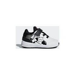 Buty Dziecko adidas Buty Star Wars RapidaRun. Czarne trampki chłopięce marki Adidas, z motywem z bajki, retro. Za 199,00 zł.