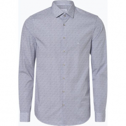 Calvin Klein - Koszula męska łatwa w prasowaniu, niebieski. Niebieskie koszule męskie Calvin Klein, m, w kwiaty, bez kołnierzyka, bez rękawów. Za 299,95 zł.