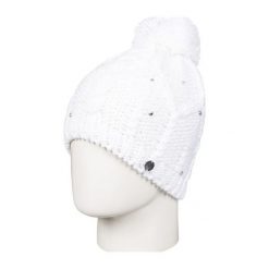 Roxy Damska Czapka Shoot Star Bean J Hats Bright White. Białe czapki damskie marki Roxy, z dzianiny. Za 129,00 zł.