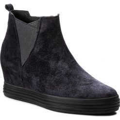 Botki GABOR - 72.671.36 Nightblue. Niebieskie botki damskie na obcasie Gabor, z materiału. W wyprzedaży za 359,00 zł.