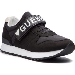 Sneakersy GUESS - Rudy FI5RUD ESU12 BLACK. Czarne półbuty dziewczęce Guess, z aplikacjami, ze skóry ekologicznej, na rzepy. Za 239,00 zł.