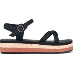 O'Neill Batida Platform Sandały Czarny. Czarne sandały damskie O'Neill, w paski, z materiału, bez obcasa, na platformie, z paskami. Za 309,95 zł.